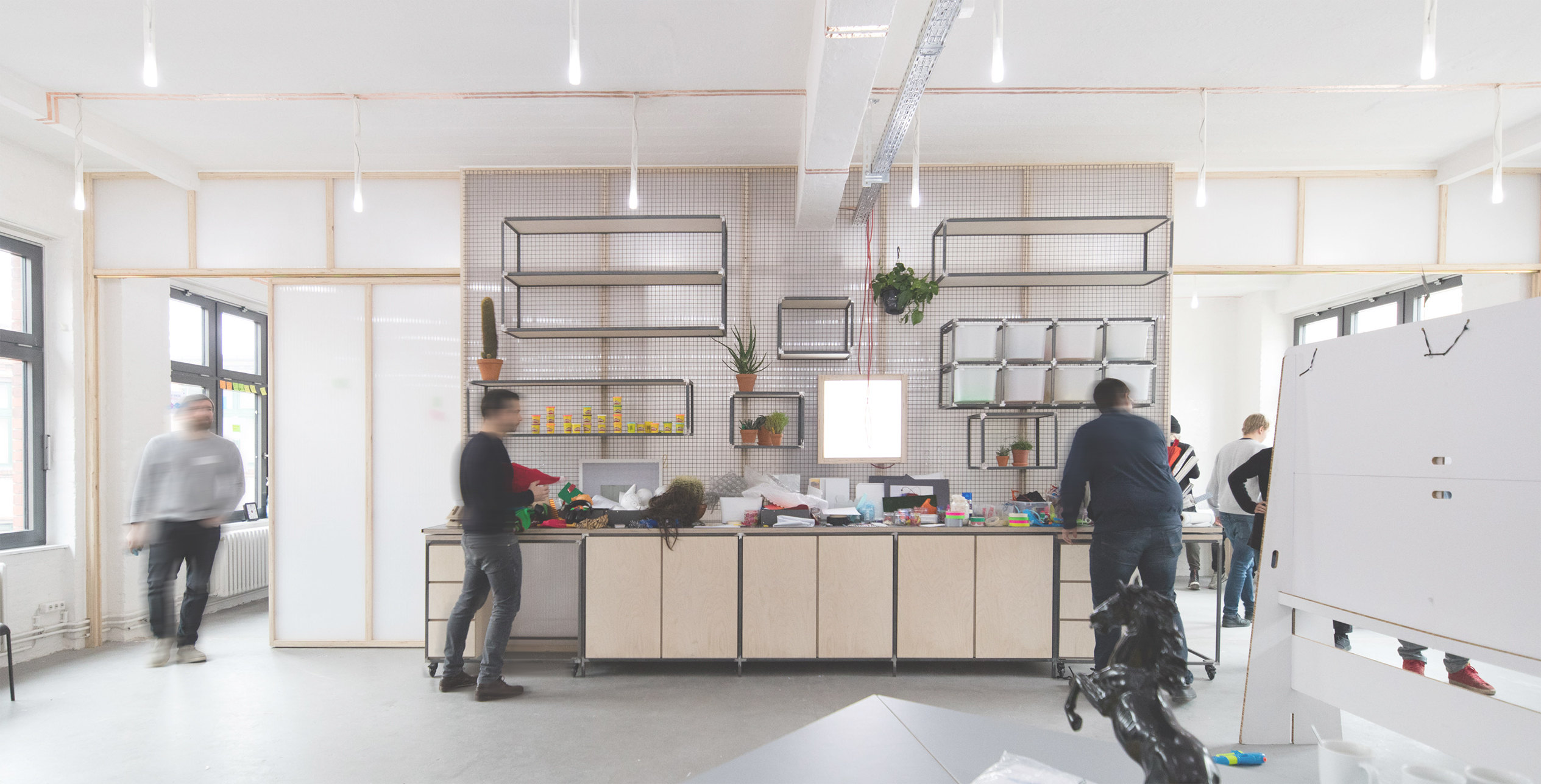 Die Prototypenwand im Berliner Space