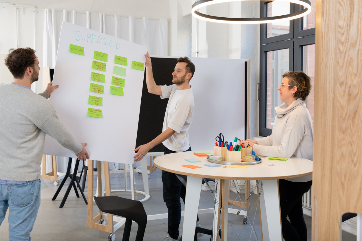 Gemeinsam strukturieren am Whiteboard