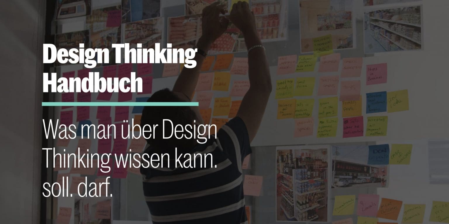 Person heftet farbige Post-its mit Skizzen und Notizen an eine Wand im Design-Thinking-Prozess Person heftet farbige Post-its mit Skizzen und Notizen an eine Wand im Design-Thinking-Prozess